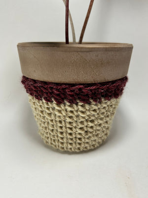 Hand Crochet 4” Pot Cover