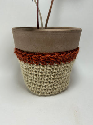 Hand Crochet 4” Pot Cover