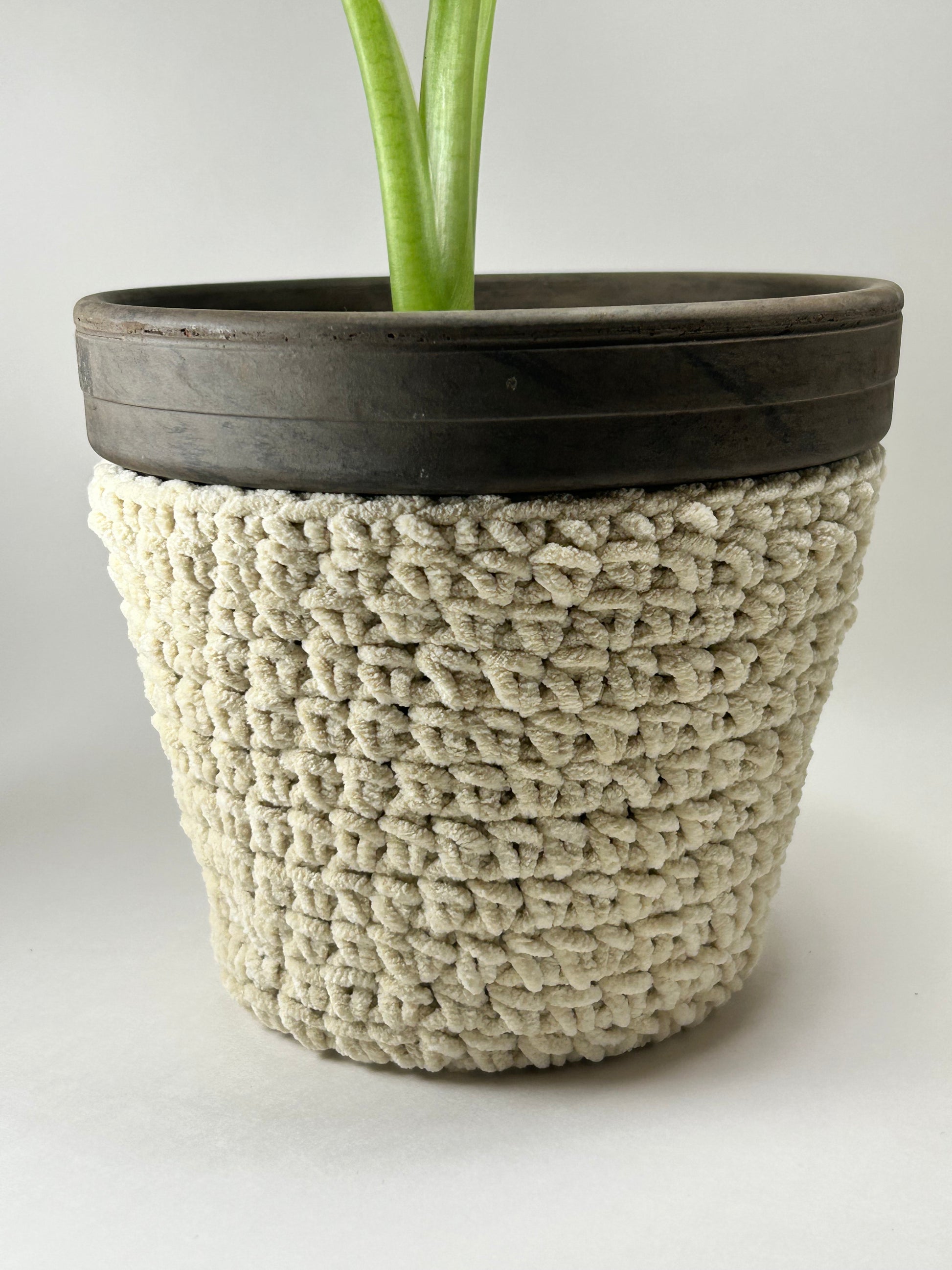 pot covers for indoor plants Hand Croshet 6” Pot Cover – Not A Plant Addiction
