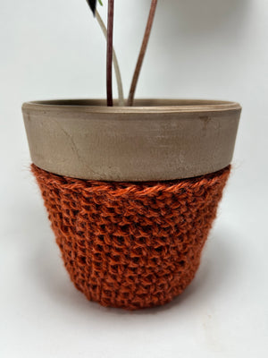 Hand Crochet 4” Pot Cover